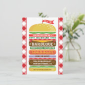 スタックハンバーグバーベキュー招待状 招待状 (スタンド正面)