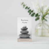 スタックホリスティックストーンズのウェルネスとヒーリングアート 名刺 (スタンド正面)