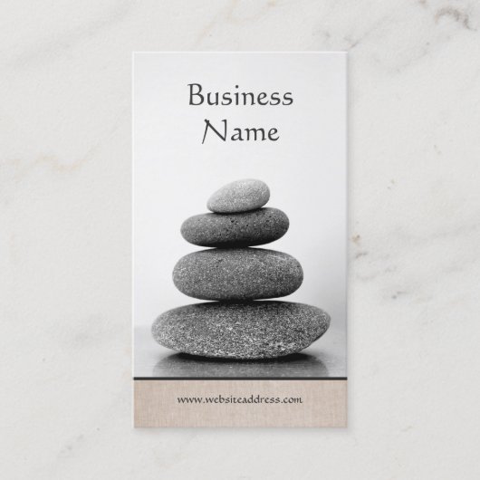 スタックホリスティックストーンズのウェルネスとヒーリングアート 名刺 (正面)