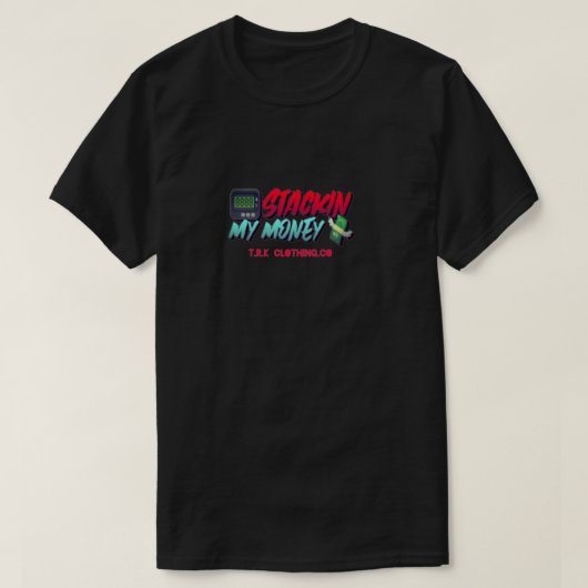スタックマネー半袖Tシャツ Tシャツ (デザイン正面)