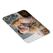 スタックレタリングハッピーホリデーズフォト マグネット (右側)