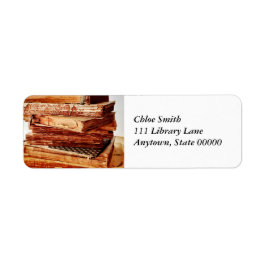 スタック住所 シールの古い本 ラベル