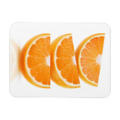 スタック内のオレンジのスライス マグネット (横)
