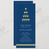 スタック型シャンパ企業のン/ビジネスパーティー招待状 招待状 (正面/裏面)