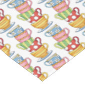 スタック型茶わんティータイムイラストレーション テーブルクロス (アングル)