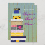 スタック素朴ギフトブライダルシャワーシック招待状 招待状 (正面/裏面)