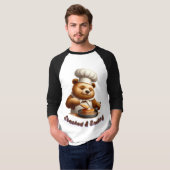 スタック&スマイリング シェフベアパンケーキ Tシャツ (正面フル)