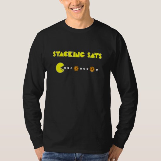 スタックSats Bitcoin Crypto Currency Btc Tシャツ (正面)