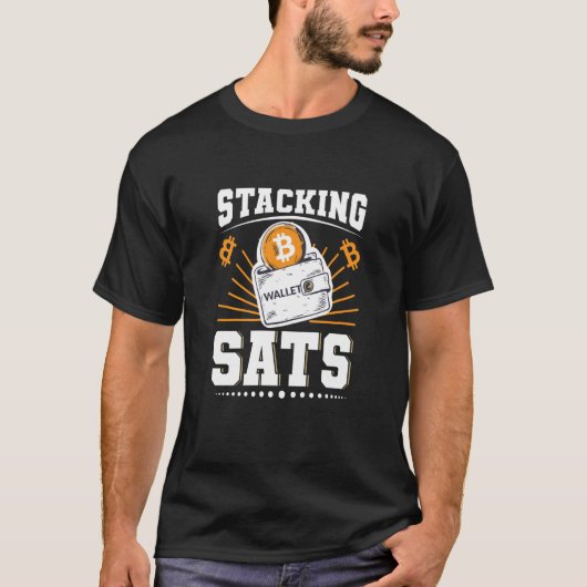 スタックSats Bitcoin Tシャツ (正面)