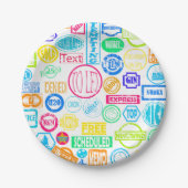 スタッグランジプ収集紙プレート ペーパープレート (正面)