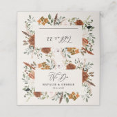 スタッグ素朴な植物結婚のテラコッタフローラpl プレイスカード (外部開封)