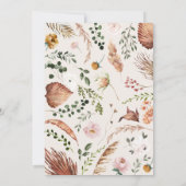 スタッグ錆テラコッタピンク素朴エレガントな 招待状 (裏面)