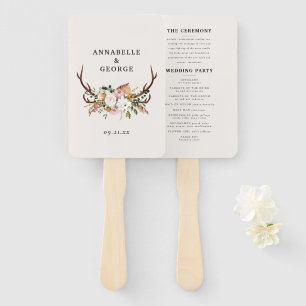 スタッグ錆テラコッタフローラオピンシック ハンドファン