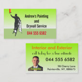 スタッコ絵画のペインター・ドライアウカスタムル 名刺 (正面/裏面)