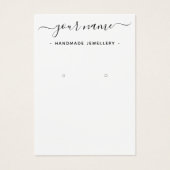 スタッシンプルドイヤリング製品表示ホルダーカード (正面)