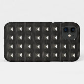 スタッズブラックレザー Case-Mate iPhoneケース (裏面(横))