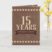 スタッズレザーユニバーサル従業員記念日カード カード (黄色い花)