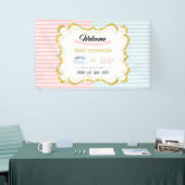 スタッチまたはラッシュウェルカムサインジェンダーリビールパーティー 横断幕 (トレードショー)