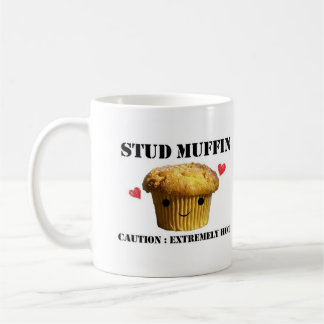 スタッドのマフィンのクラシックで白いマグ コーヒーマグカップ