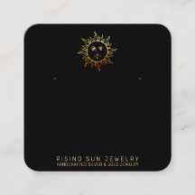 *～*スタッドイヤリングディスプレイQRソーシャルメディアSun 