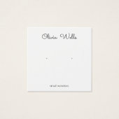 スタッドイヤリングフォトソーシャルメディア表示カード (正面)