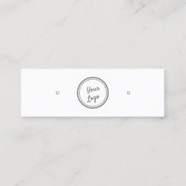 スタッドイヤリング表示カード |ロゴの追加 スキニー名刺