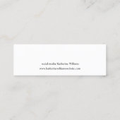 スタッドイヤリング表示カード |ロゴの追加 スキニー名刺 (裏面)