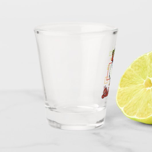 スタッドパフィンシーバードイラストレーション ショットグラス (左)