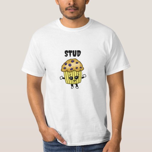 スタッドマフィンおもしろいユーモアのある Tシャツ (正面)