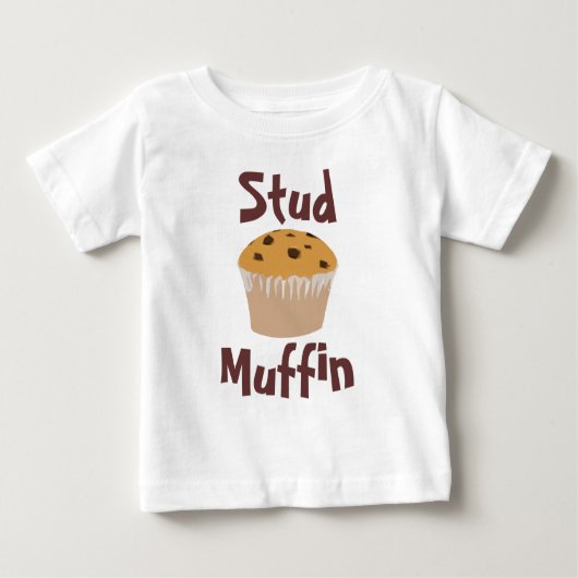 スタッドマフィンかわいいベビーTシャツ ベビーTシャツ (正面)