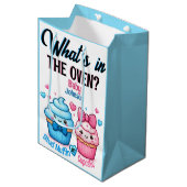 スタッドマフィンまたはカップケーキピンクまたはブルージェンダーリビール ミディアムペーパーバッグ (正面アングル)