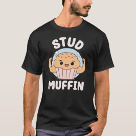 スタッドマフィン 可愛い かわいい マフィン 食べ物 ダジャレ Tシャツ