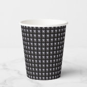 スタッド鋼テクスチャ 紙コップ (裏面)