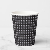 スタッド鋼テクスチャ 紙コップ (正面)