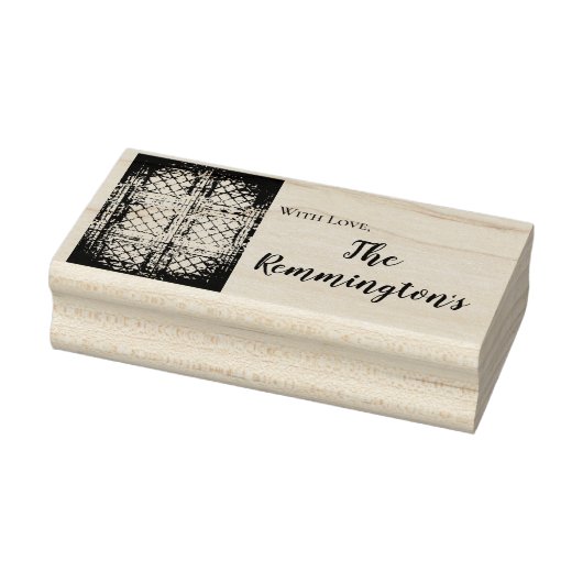 スタッパーソナライズされたプ素朴TINパネル天井数 ラバースタンプ (スタンプ)