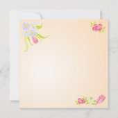 スタッビクトリアンクティーカップティーパーティの招待状 招待状 (裏面)