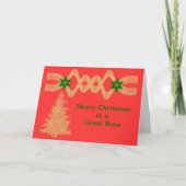 スタッフからのボスへのクリスマスカード シーズンカード (正面)