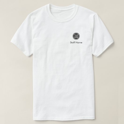 スタッフがロゴの名前を付けカスタムる\ Business Company Tシャツ (デザイン正面)