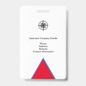 スタッフが写真にアクセスするI.D.セキュリティパス バッジ (裏面)