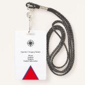スタッフが写真にアクセスするI.D.セキュリティパス バッジ (裏面ランヤード)