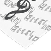 スタッフとトレブルクレフ、 音符記号 ショートテーブルランナー (コーナー)