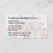 スタッフと雇用庁の名刺 名刺 (正面)