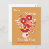 スタッフのためのカスタム感謝の贈り物 シーズンポストカード (正面/裏面)