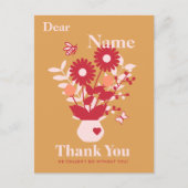 スタッフのためのカスタム感謝の贈り物 シーズンポストカード (正面)