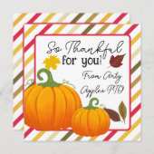 スタッフのボランティアに感謝感謝していして (正面/裏面)