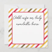 スタッフのボランティアに感謝感謝していして (裏面)