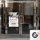 スタッフのBUSINESSロゴカスタムを採用 ウィンドウサイン (オフィスドア)