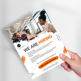 スタッフのBUSINESSロゴカスタムを採用 チラシ