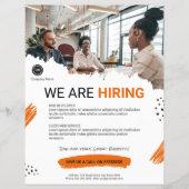 スタッフのBUSINESSロゴカスタムを採用 チラシ (正面)