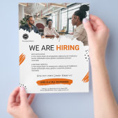 スタッフのBUSINESSロゴカスタムを採用 チラシ (手)